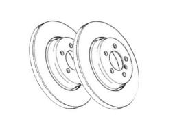 TARCZA HAM./PRZ/ FIAT IDEA 04- @257,5X22 MAXIS PARTS MX04-12734