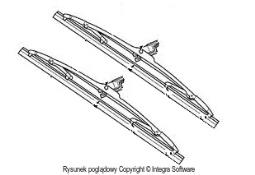 PIÓRO WYCIER. 340MM 1SZT /TOP TWIN/ TYŁ FIAT UNO 83-89 /WYCOFANE Z PROGRAMU DOSTAWCY/ BOSCH 3 397 018 701           W