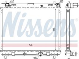 CHŁODNICA TOYOTA URBAN CRUISER 1.4 D4D09- /NISSENS/ NIS 64696