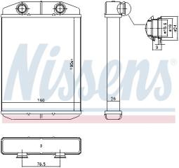 NAGRZEWNICA FIAT 500 07-, FIAT PANDA 12- NIS 71458