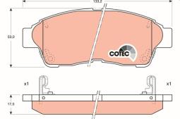 KLOCKI HAM./PRZ/ TOYOTA CARINA E 92- TRW GDB1143