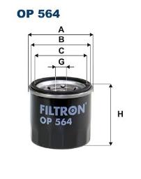 FILTR OLEJU DAIHATSU BENZ. 0,8-1,6 87-  /CHARADE/ FILTRON FOP564        12