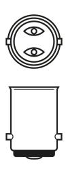 ŻARÓWKA 12V 21W/5W BAY15D /BOSCH/ PURE LIGHT /BLISTER/ 2SZT PG2.3. 1 987 301 016