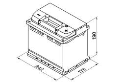 AKUMULATOR 60AH/540A P+ /242X175X190/ /BOSCH S4/ BOSCH 0 092 S40 050