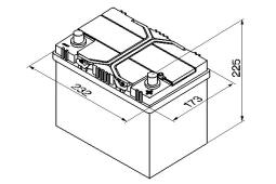 AKUMULATOR 60AH/540A P+ /232X173X225/ /BOSCH S4/ BOSCH 0 092 S40 240