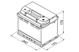 AKUMULATOR 60AH/540A P+ /242X175X175/ /BOSCH S4/ BOSCH 0 092 S40 040