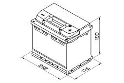 AKUMULATOR 63AH/610A P+ /242X175X190/ /BOSCH S5/ BOSCH 0 092 S50 050
