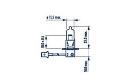 ŻARÓWKA H3 12V  55W                      /BLISTR/ NAR 483214000