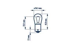 ŻARÓWKA 12V P21W KIER. BA15S             /BLISTR/ NAR 176354000