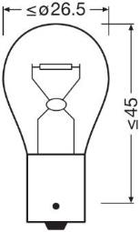 ŻARÓWKA 12V PY21W 12V 21W BAU15s ORIGI OSRAM OSR 7507