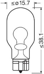 ŻARÓWKA 12V W16W 12V 16W W2.1x9.5d ORI OSRAM OSR 921