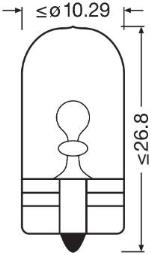 ŻARÓWKA 12V WY5W 12V 5W W2,1x9,5d ORIG OSRAM OSR 2827