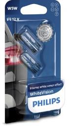 ŻARÓWKA 12V 5W W5W W2,1X9,5D T10/WHITE VISION/ PHILIPS PH 12961NBVB2
