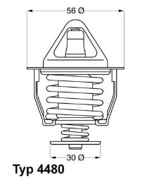 TERMOSTAT TOYOTA AURIS 1,4-1,8 07- WAHLER WA4480.82D