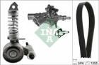 Pompa wodna + zestaw paska klinowego wielorowkowego Schaeffler INA 529 0297 31